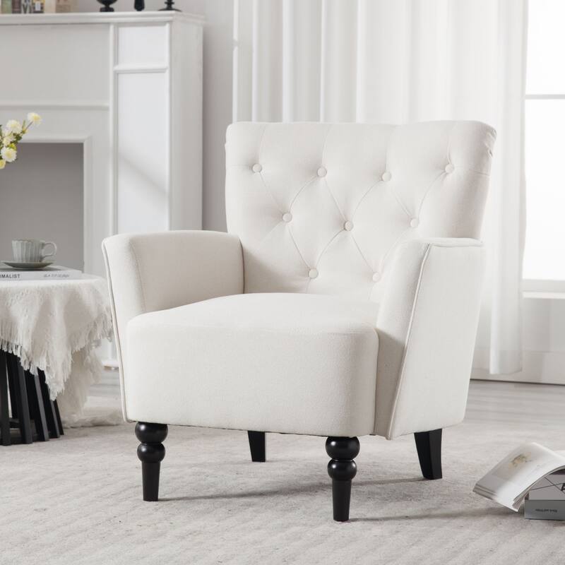 29.13" Linen Upholstered Arm Chair