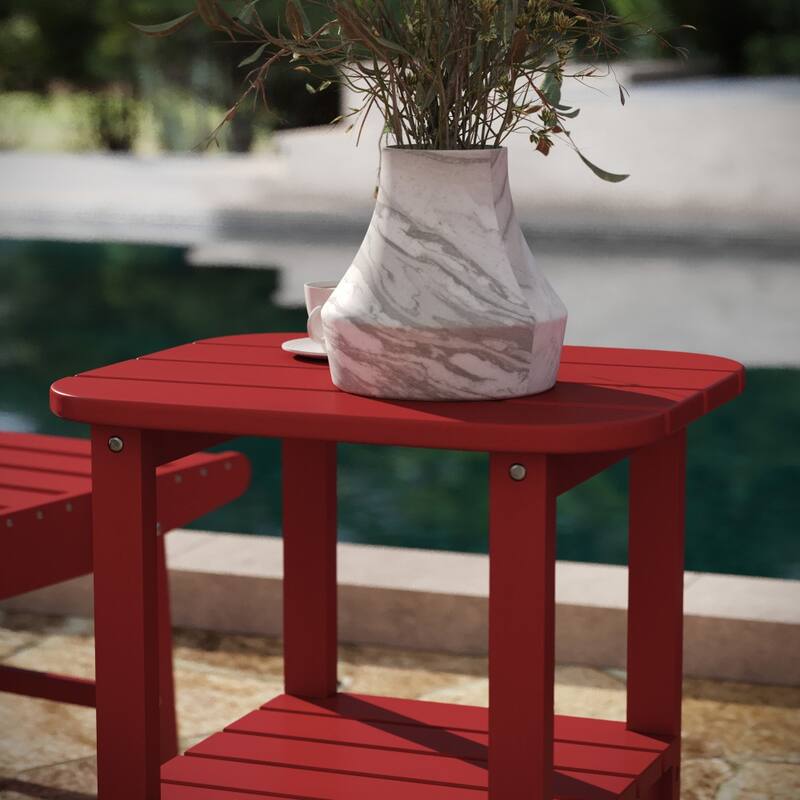 All-Weather Adirondack Style Patio Side Table