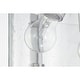 preview thumbnail 4 of 10, Warehouse of Tiffany Fortuna Semi Flush Mount Ceiling Light Satin Silver and Seeded Glass Finish 3-Light