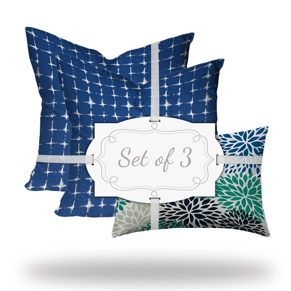 NANI Collection Indoor Outdoor Lumbar Pillow Set Envelope Covers