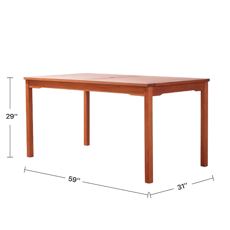 Caladesi Stackable Wood Dining Set