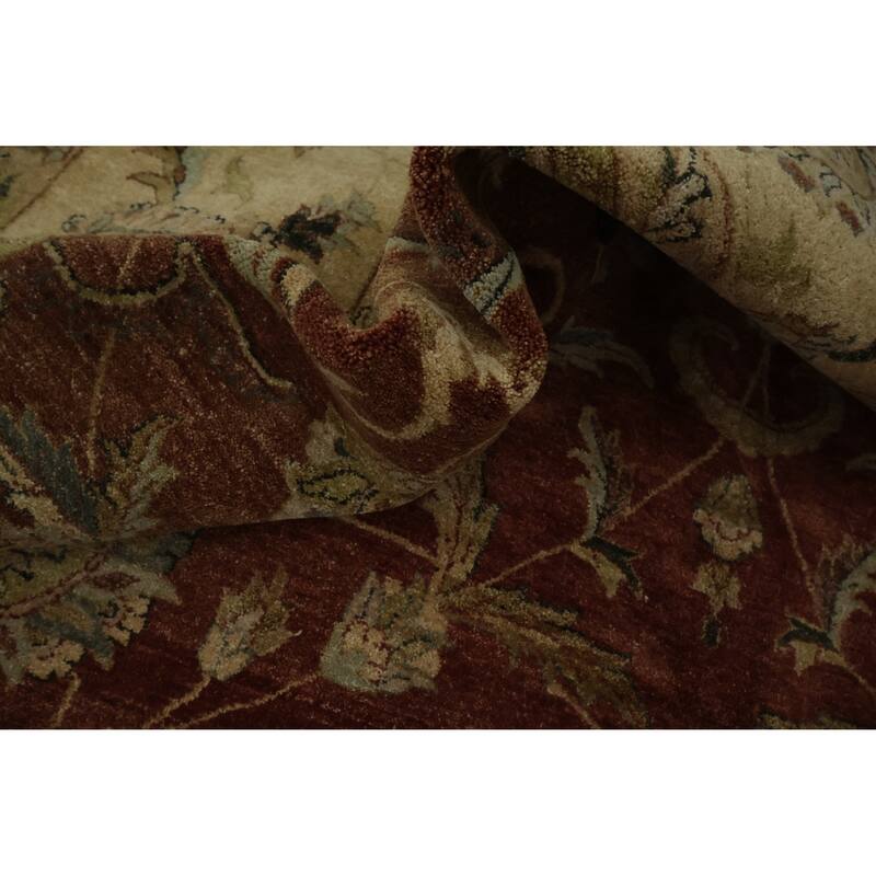 Hand Knotted Oriental 100% Wool Carpet Traditional All-Over Oranges & Rust Peshawar Area Rug - 14' 3'' X 10' 2''