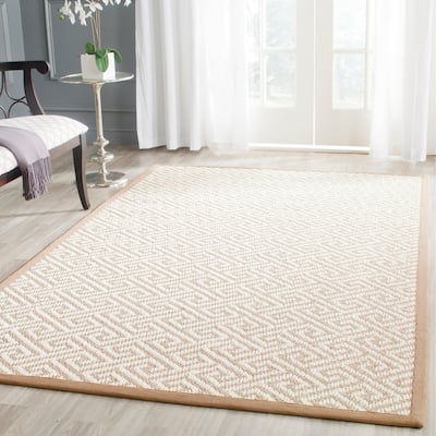 SAFAVIEH Natural Fiber Ajshe Greek Key Sisal Rug
