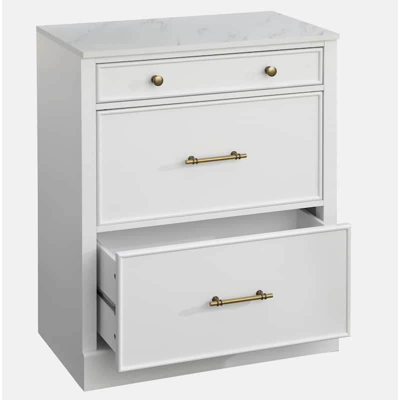 Lifestorey Monza 2-Piece Modular Bookcase with Drawers
