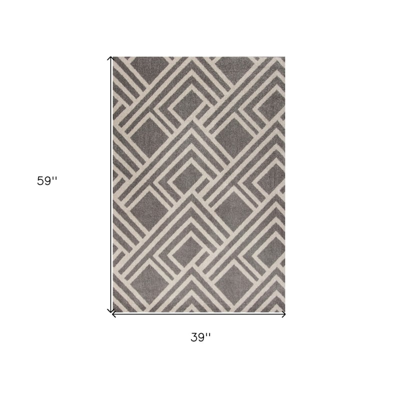 Haz Stripe Weather Resistant Current & Stylish Outdoor Rug - 3' x 5'