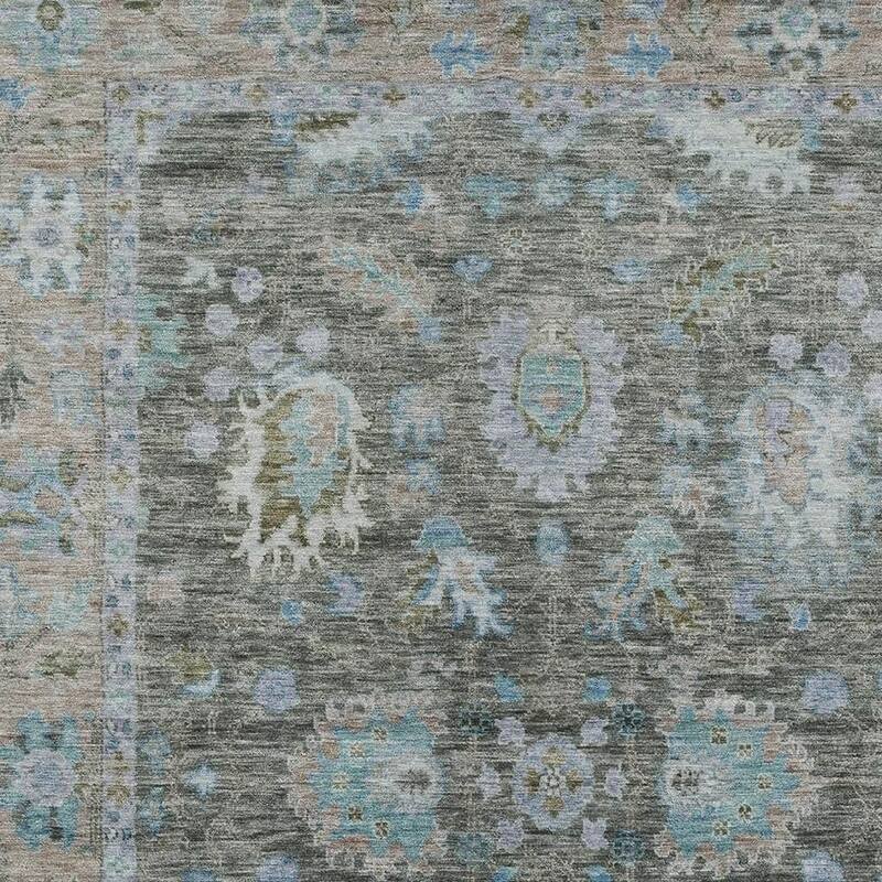 HomeRoots Floral Traditional Rectangle Outdoor Rug