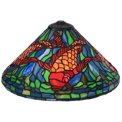 16 In. Wide Tiffany Koi Shade