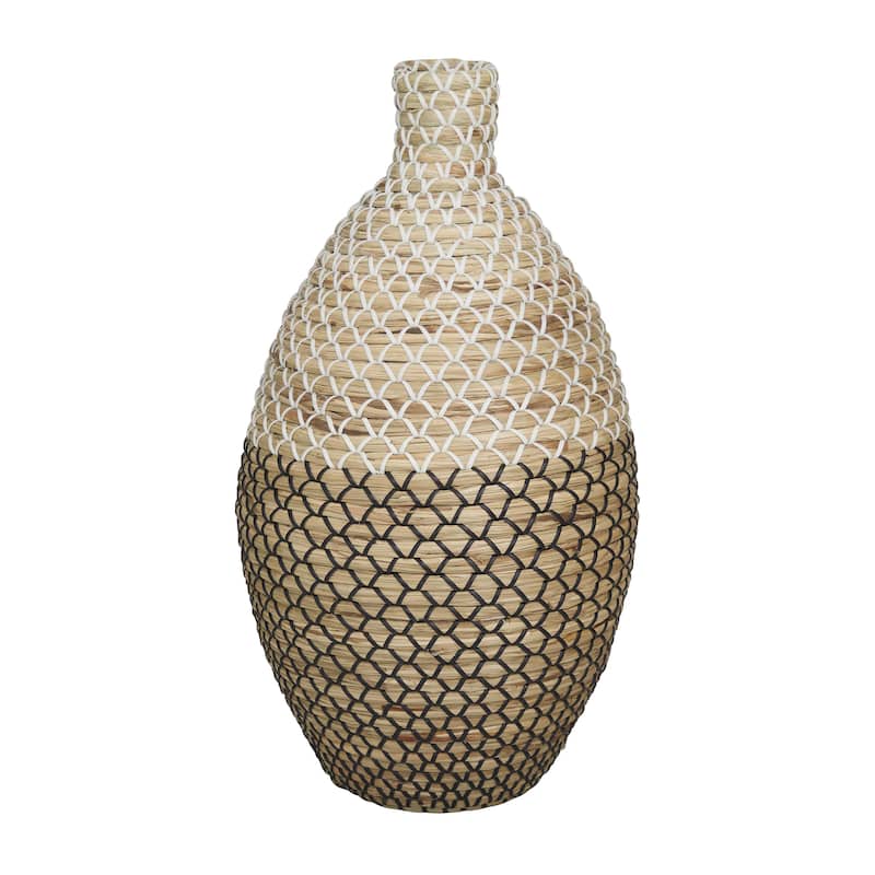 Seagrass Handmade Woven Decorative Vase - Brown - Roche River Decor - Brown - 11"W, 20"H