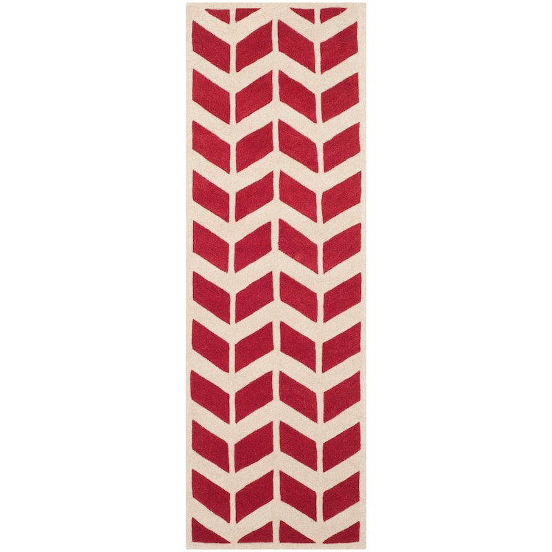 SAFAVIEH Handmade Chatham Aloyse Modern Wool Rug