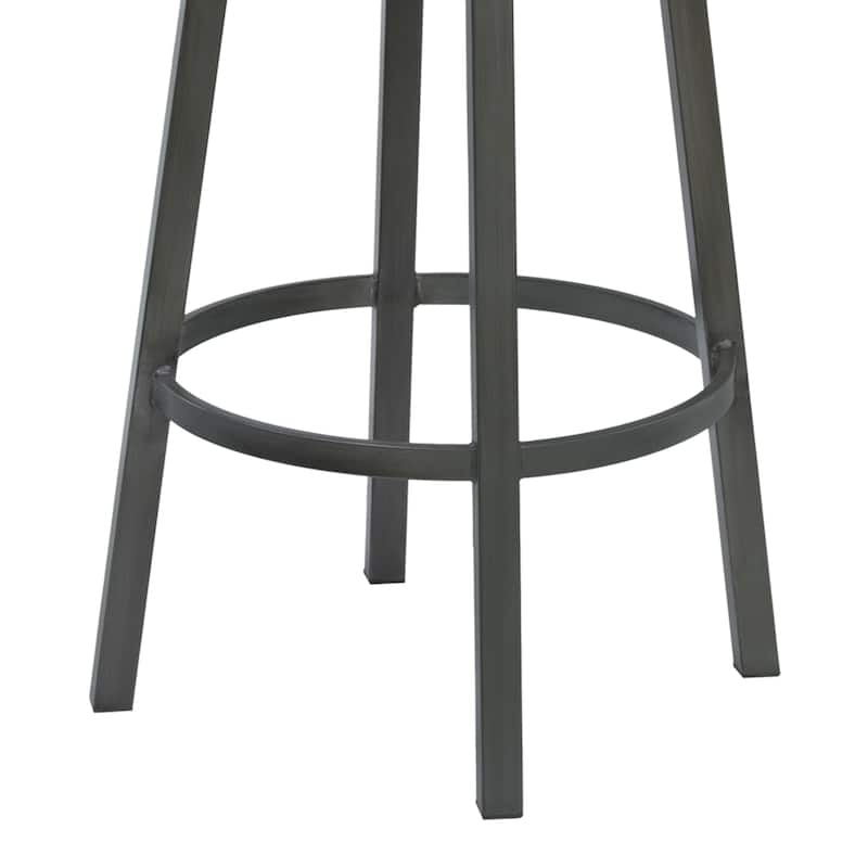 Madrid Upholstered Bar or Counter Height Swivel Barstool