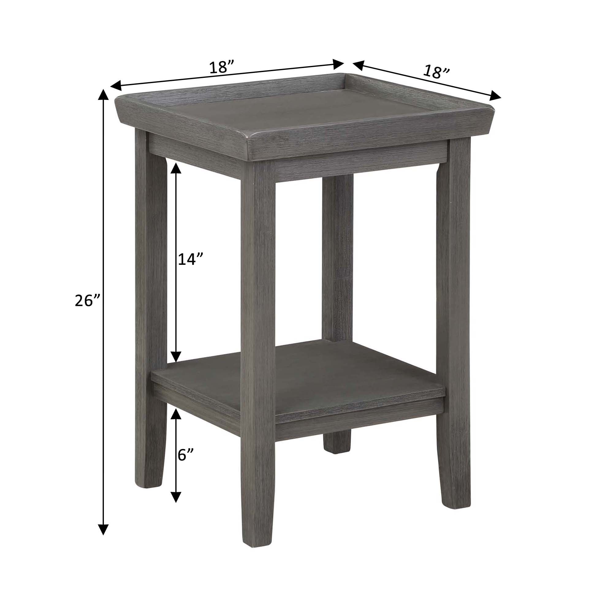 Convenience Concepts Ledgewood End Table with Shelf On Sale Bed Bath   Beyond 19790263