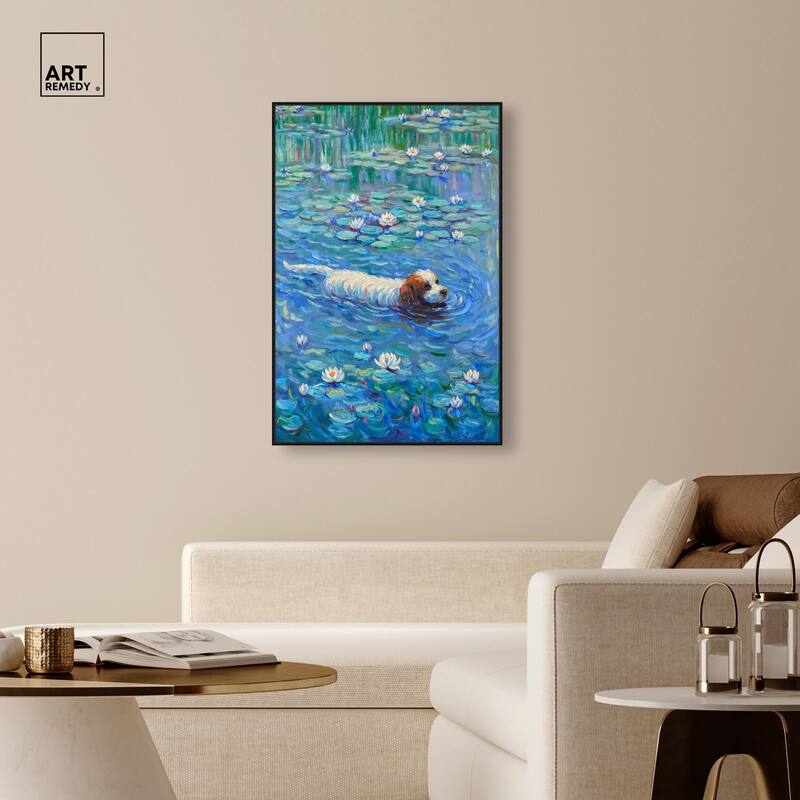 Lily Lagoon III Canvas by Art Remedy