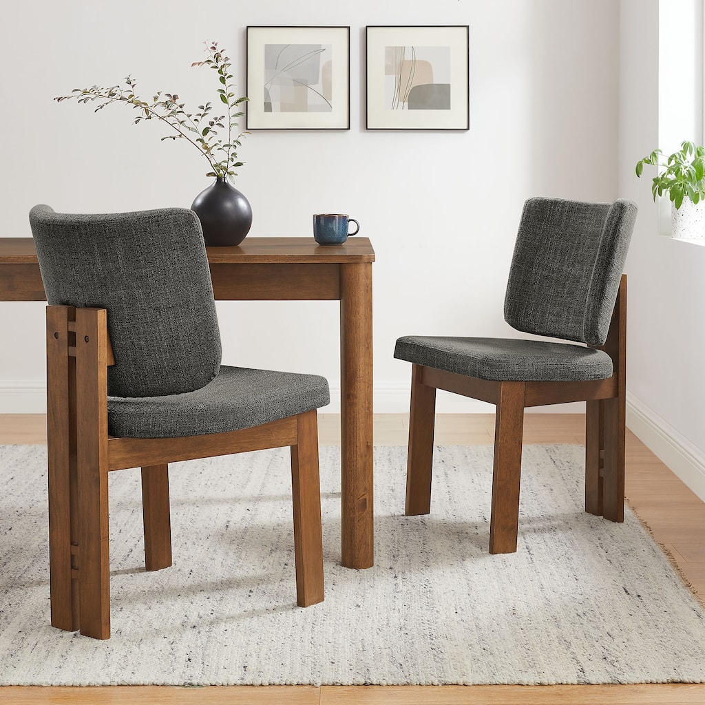 Alba Armless Upholstered Dining Chairs Set Of 2