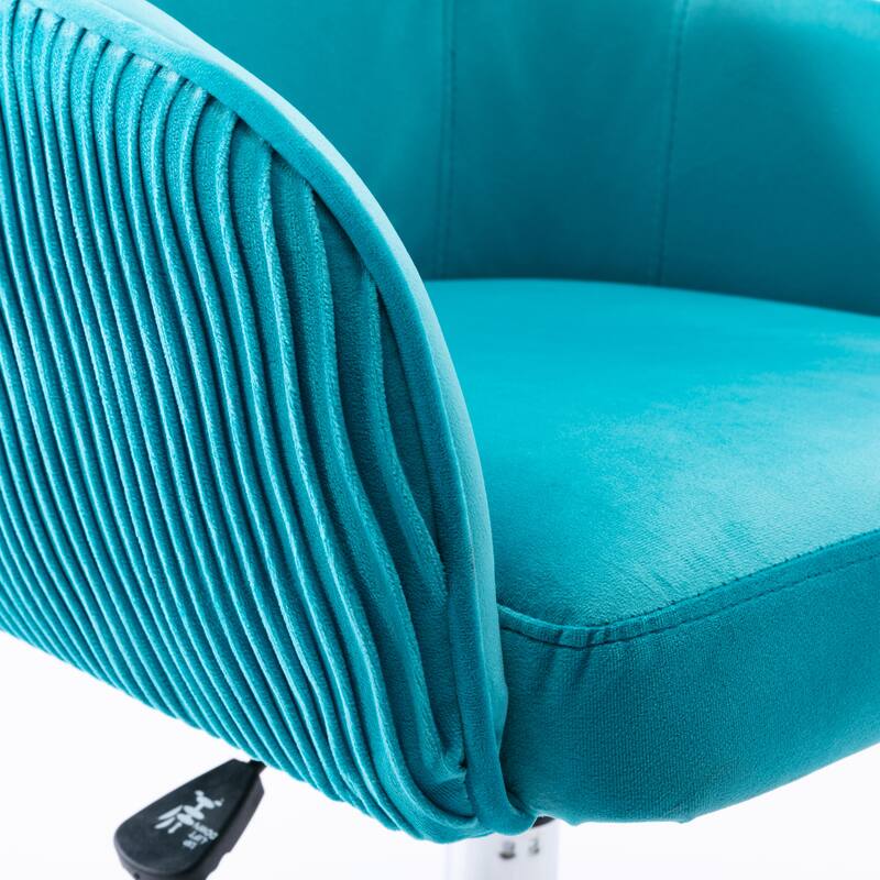 Corvus Braff Velvet Upholstered Adjustable Ergonomic Office Chair