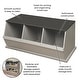 preview thumbnail 17 of 28, Taylor & Olive Lantana Three Bin Stackable Storage Cubby
