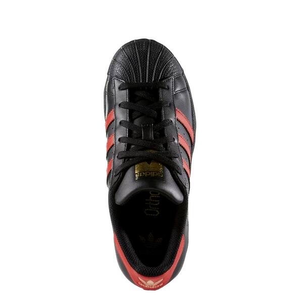 Adidas Superstar J Core Black/Scarlet-Gold Metallic S80695 Grade-School -  Bed Bath & Beyond - 41830191