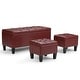 preview thumbnail 20 of 66, WYNDENHALL Lancaster 44 inch Wide Contemporary Rectangle Storage Ottoman