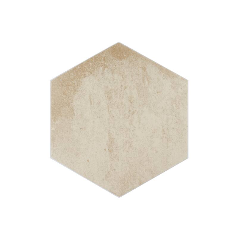 Arcadian Hexagon 9 in. x 10 in. Glazed Porcelain Wall and Floor Tile