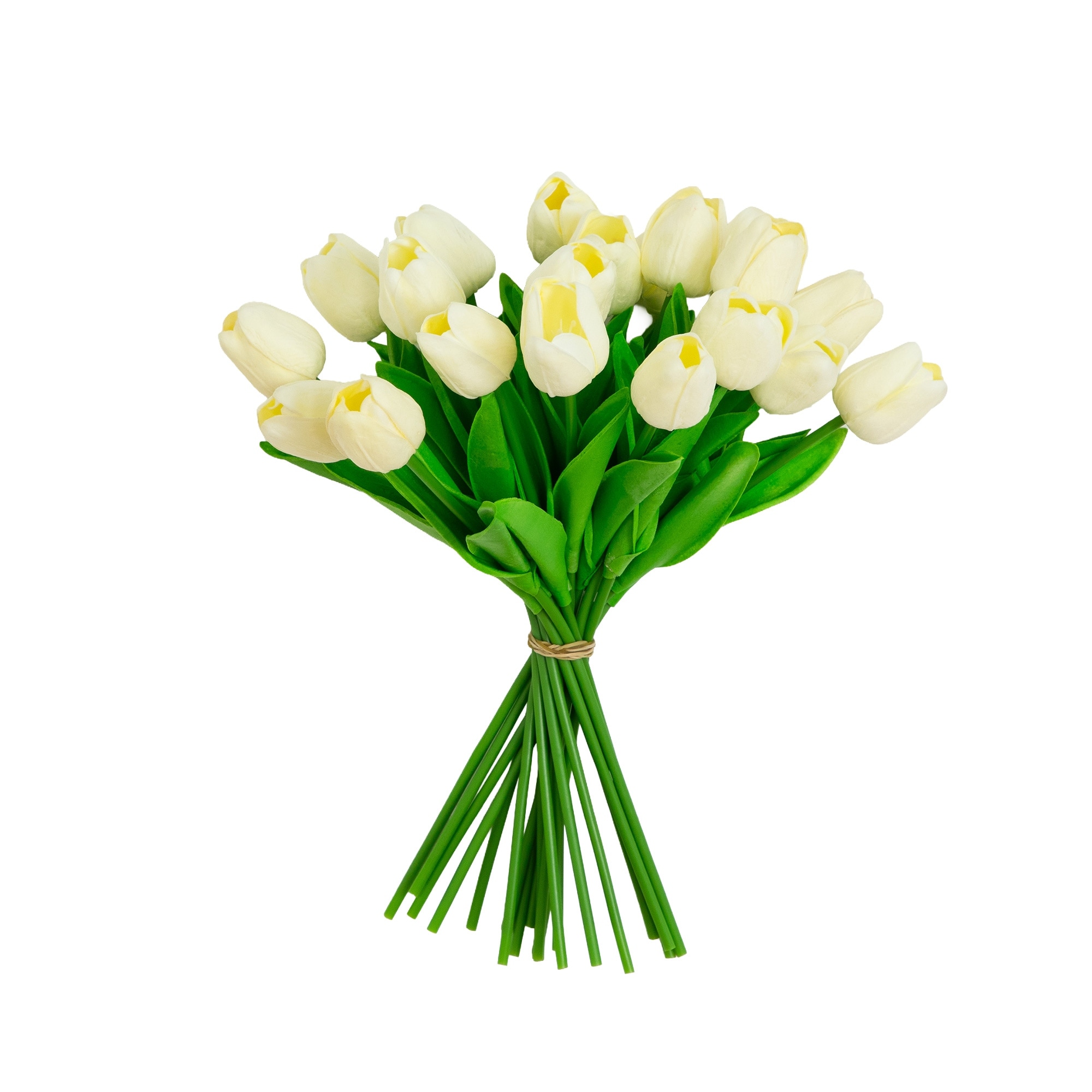 13-in Artificial White Tulip Flower Bundle - Set of 20