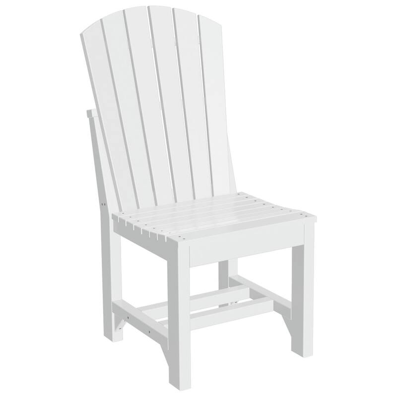 Set of 4 Poly Lumber Adirondack Dining Chairs