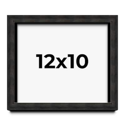 12x10 Shadow Box Frame Black 1.125 inches Deep Real Wood Rustic Shadowbox