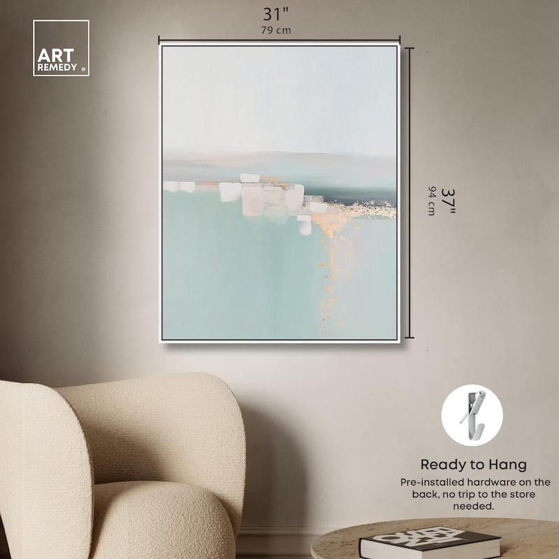 Shimmering Calm Canvas by Art Remedy