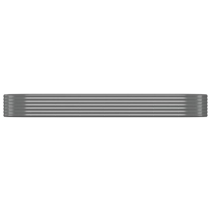 vidaXL Garden Raised Bed Patio Outdoor Raised Planter Box Powder-coated Steel