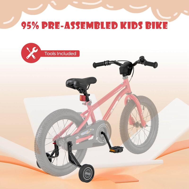 Costway 14/16/18-Inch Kid’s Bike for 4-7 Years Old with Adjustable - See Details