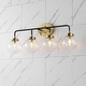 preview thumbnail 13 of 154, JONATHAN Y Bevin Contemporary Transitional Iron/Glass LED Vanity Light