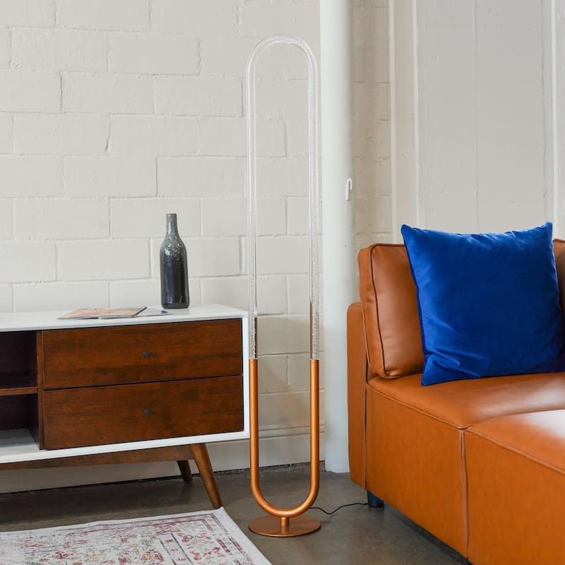 Contemporary Floor Lamp, LED Standing Light for Living Room Centerpiece, Bedroom & Office Lighting