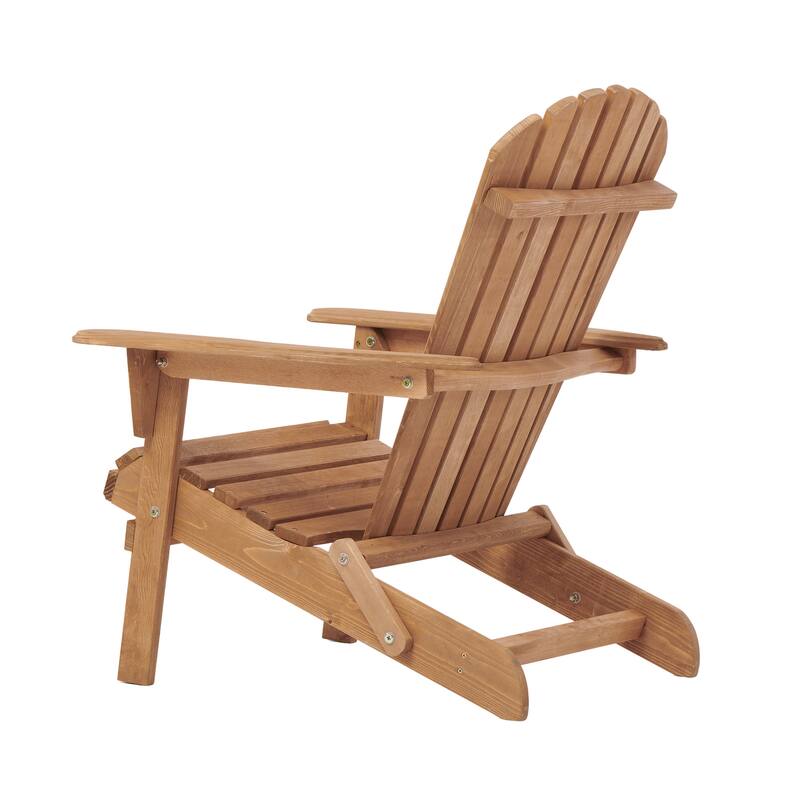 Wood Folding Adirondack Chairs (Set of 2)