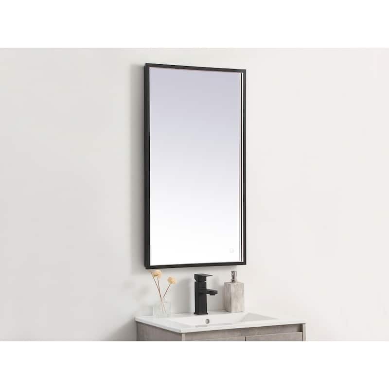 Indigo Home 20x36 inch LED mirror with adjustable color temperature