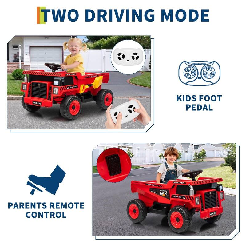 Ride on Dump Truck for Kids 3-8