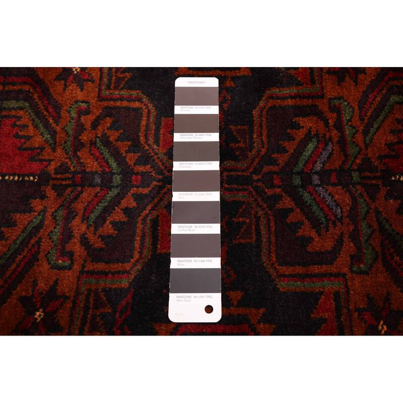 ECARPETGALLERY Hand-knotted Teimani Black, Red Wool Rug - 3'10 x 5'10