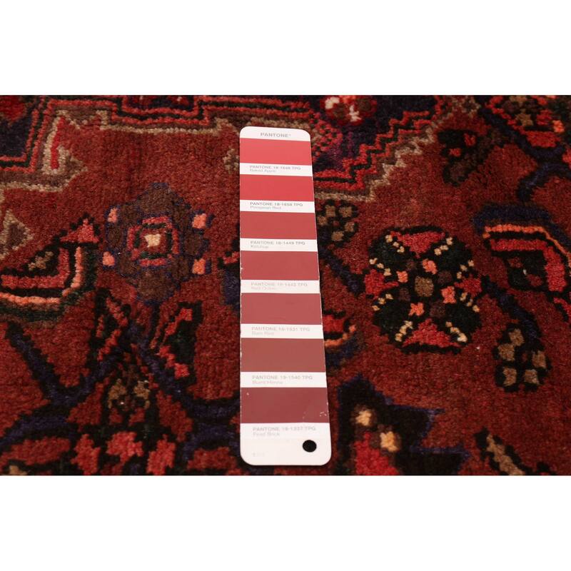 ECARPETGALLERY Hand-knotted Andelz Red Wool Rug - 4'3 x 7'9