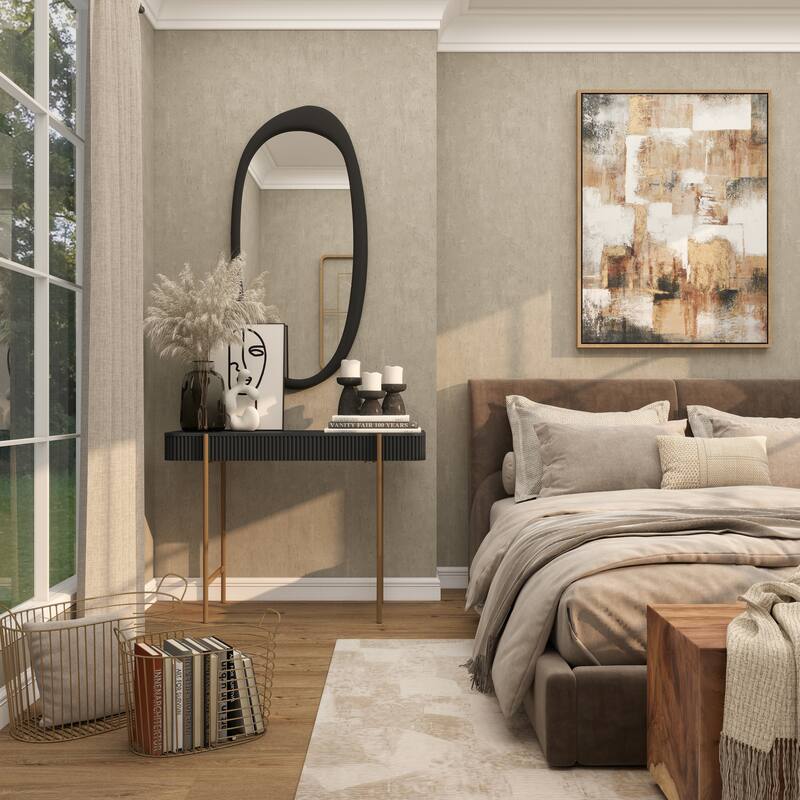 Black Wood Short Wide Distressed Decorative Candle Holder (Set of 3)