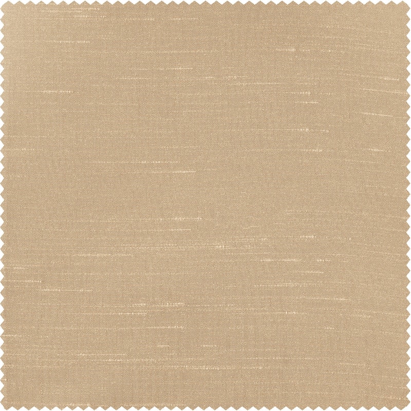 Exclusive Fabrics Solid Vintage Textured Faux Dupioni Silk Pleated Blackout Curtain (1 Panel)