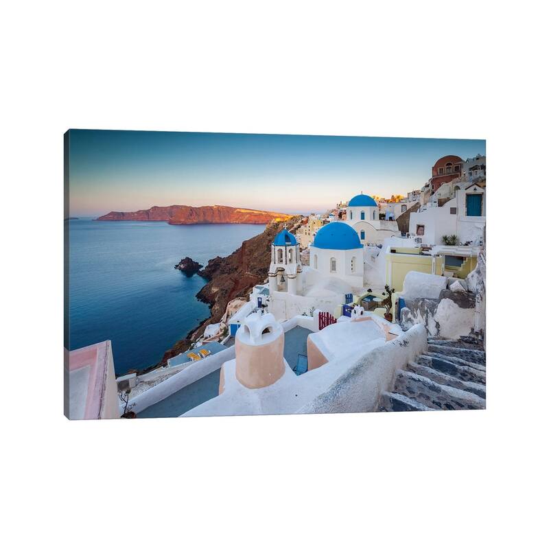 iCanvas "Sunset Over Santorini I" by Matteo Colombo Canvas Print