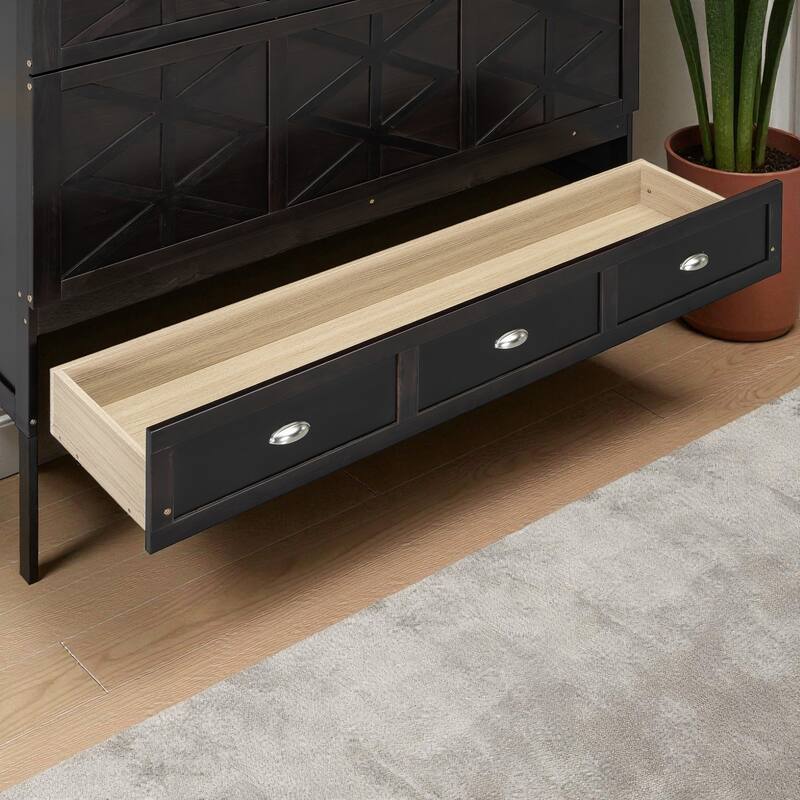 Queen Size Murphy Bed with USB Ports and Large Storage Drawers, Space-Saving Wall Bed Cabinet, Modern Brushed Finish