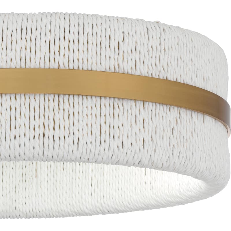 Maeve 2-Light Brushed Gold Flush Mount