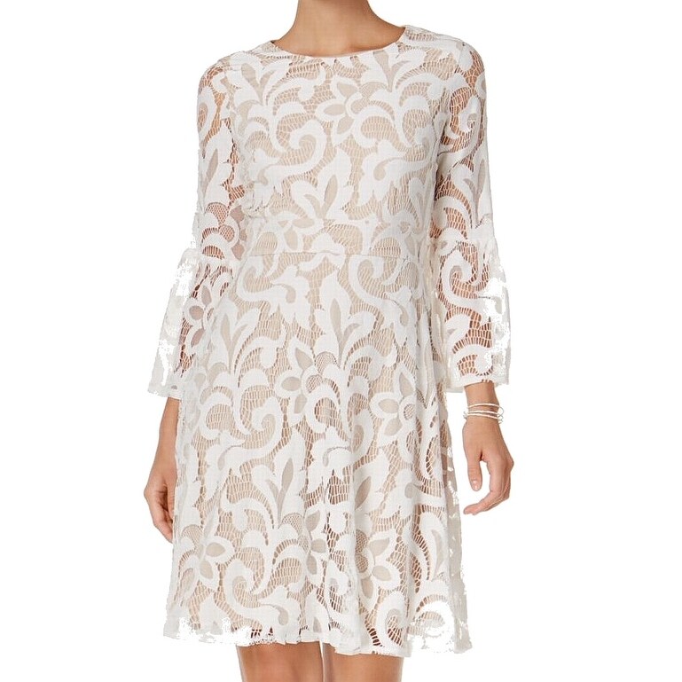 petite lace shift dress