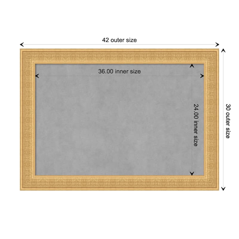 Amanti Art Trellis Gold Framed Magnetic Board - Board Size 36x24