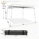 preview thumbnail 8 of 6, 10x10 Pop Up Canopy Tent, Slant Leg Outdoor Shelter with UV Protection and Wheeled Bag