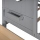 preview thumbnail 12 of 11, Twin Size House Bed with 2 Storage Drawers, Kids Bed with Storage Shelves, Wooden House Bed Frame for Girls, Boys, Gray