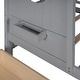 preview thumbnail 12 of 24, Wooden Twin House Bed with Roof and Storage, 2 Drawers Included, Gray