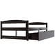preview thumbnail 14 of 17, Twin size platform bed, with two drawers, espresso