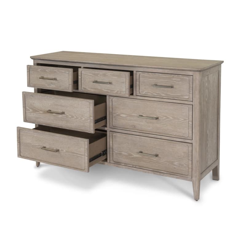 Cape May 7 Drawer Dresser Glazed Driftwood Finish
