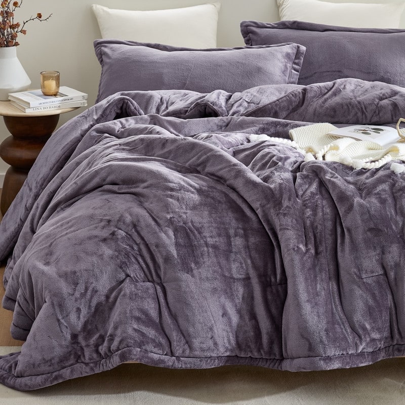 Touchy Feely - Coma Inducer® Oversized Comforter Set - Dark Core Gray