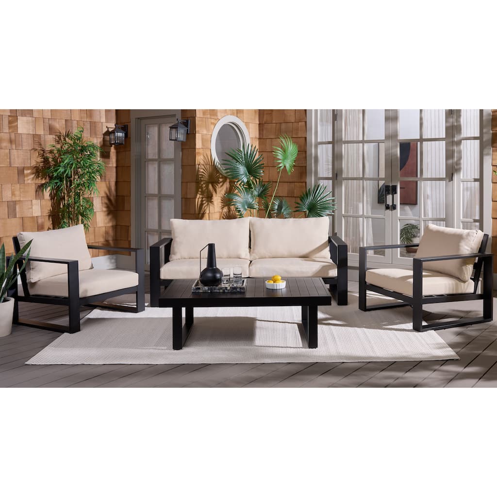 Safavieh Outdoor Living Fash 4-Piece Set - 76"W x 34"D x 30"H