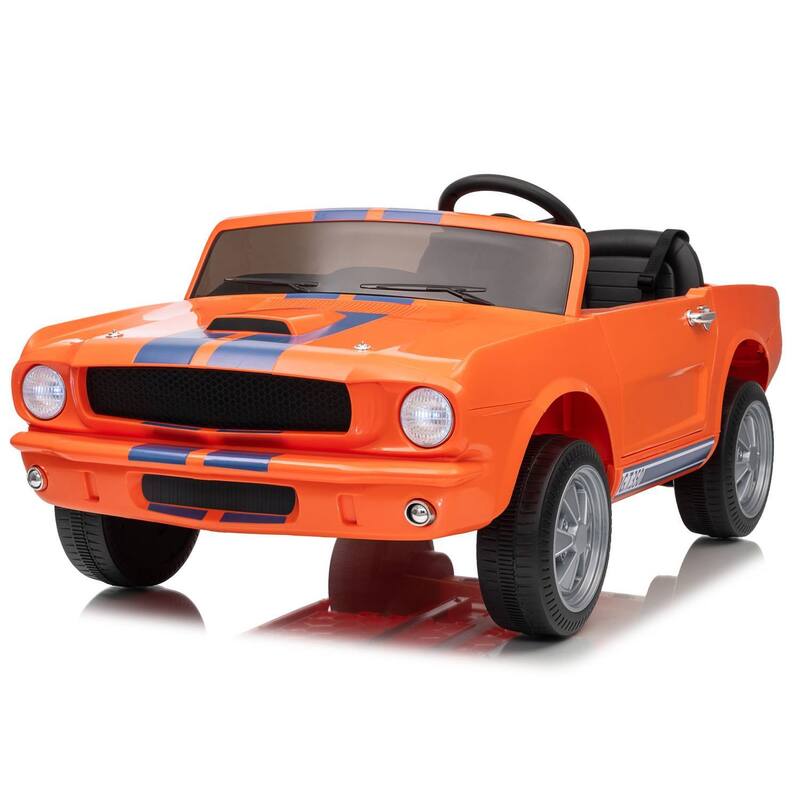 24V 2 Seater Ride on Licensed Shelby GT350 Ride on Toys for Kids Best Gift - Orange